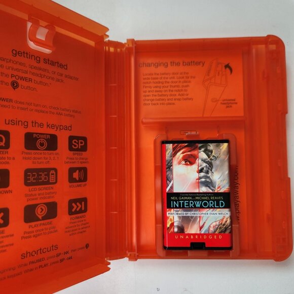 Interworld by Michael Reaves, Neil Gaiman Playaway Audiobook, Former Library Cop - Picture 5 of 7